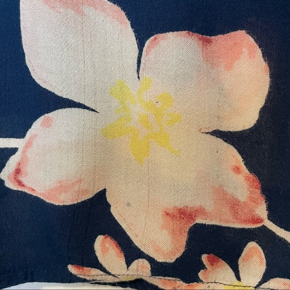 BILLABONG‎ Blue Floral Dress Heart Strayed Back Strap Long Sleeves A-Line Small - Picture 8 of 11